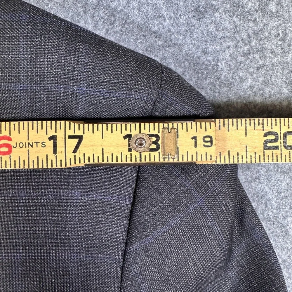 Brooks Brothers Blazer Mens 38R Charcoal Windowpane 1818 Regent Made USA Drago
